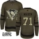 Lasten Pittsburgh Penguins Evgeni Malkin 71 Pelipaita Camo Green Authentic