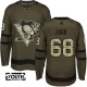 Lasten Pittsburgh Penguins Jaromir Jagr 68 Pelipaita Camo Green Authentic