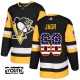 Lasten Pittsburgh Penguins Jaromir Jagr 68 Pelipaita USA Flag Fashion Musta Authentic