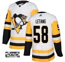 Lasten Pittsburgh Penguins Kris Letang 58 Pelipaita Valkoinen Authentic