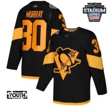 Lasten Pittsburgh Penguins Matt Murray 30 Pelipaita 2019 Stadium Series Patch Musta Authentic