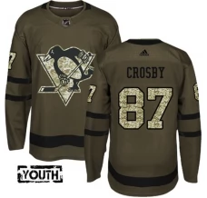 Lasten Pittsburgh Penguins Sidney Crosby 87 Pelipaita Camo Green Authentic