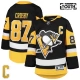 Lasten Pittsburgh Penguins Sidney Crosby 87 Pelipaita Captain Patch Musta Premier Koti