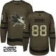 Lasten San Jose Sharks Brent Burns 88 Pelipaita Camo Green Authentic