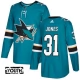 Lasten San Jose Sharks Martin Jones 31 Pelipaita Teal Authentic