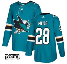 Lasten San Jose Sharks Timo Meier 28 Pelipaita Teal Authentic