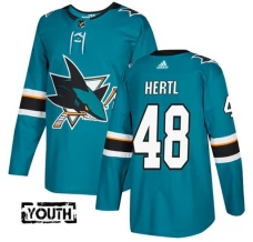 Lasten San Jose Sharks Tomas Hertl 48 Pelipaita Teal Authentic