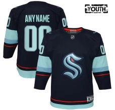 Lasten Seattle Kraken Custom Pelipaita Sininen Premier Koti