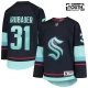 Lasten Seattle Kraken Philipp Grubauer 31 Pelipaita Sininen Premier Koti
