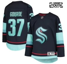 Lasten Seattle Kraken Yanni Gourde 37 Pelipaita Sininen Premier Koti