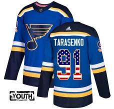 Lasten St. Louis Blues Vladimir Tarasenko 91 Pelipaita USA Flag Fashion Sininen Authentic