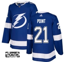 Lasten Tampa Bay Lightning Brayden Point 21 Pelipaita Sininen Authentic