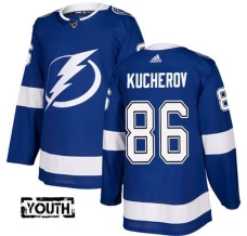 Lasten Tampa Bay Lightning Nikita Kucherov 86 Pelipaita Sininen Authentic