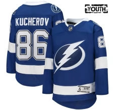 Lasten Tampa Bay Lightning Nikita Kucherov 86 Pelipaita Sininen Premier Koti