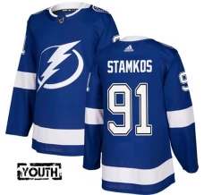 Lasten Tampa Bay Lightning Steven Stamkos 91 Pelipaita Sininen Authentic