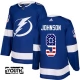 Lasten Tampa Bay Lightning Tyler Johnson 9 Pelipaita USA Flag Fashion Sininen Authentic