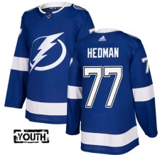 Lasten Tampa Bay Lightning Victor Hedman 77 Pelipaita Sininen Authentic