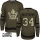 Lasten Toronto Maple Leafs Auston Matthews 34 Pelipaita Camo Green Authentic