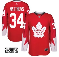Lasten Toronto Maple Leafs Auston Matthews 34 Pelipaita Punainen Authentic Vaihtoehtoinen