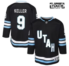 Lasten Utah Mammoth Clayton Keller 9 Pelipaita Musta Premier Koti
