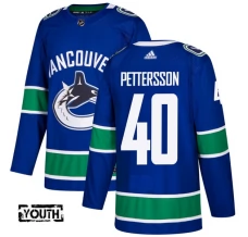 Lasten Vancouver Canucks Elias Pettersson 40 Pelipaita Sininen Authentic