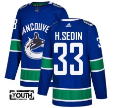 Lasten Vancouver Canucks Henrik Sedin 33 Pelipaita Sininen Authentic