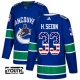 Lasten Vancouver Canucks Henrik Sedin 33 Pelipaita USA Flag Fashion Sininen Authentic