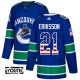 Lasten Vancouver Canucks Loui Eriksson 21 Pelipaita USA Flag Fashion Sininen Authentic