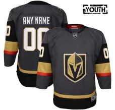 Lasten Vegas Golden Knights Custom Pelipaita Harmaa Premier Vaihtoehtoinen
