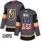 Lasten Vegas Golden Knights James Neal 18 Pelipaita USA Flag Fashion Harmaa Authentic