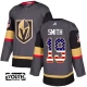 Lasten Vegas Golden Knights Reilly Smith 19 Pelipaita USA Flag Fashion Harmaa Authentic