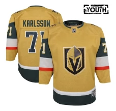 Lasten Vegas Golden Knights William Karlsson 71 Pelipaita Kulta Premier Koti
