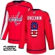Lasten Washington Capitals Alex Ovechkin 8 Pelipaita USA Flag Fashion Punainen Authentic