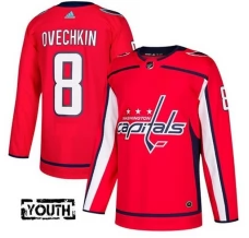 Lasten Washington Capitals Alexander Ovechkin 8 Pelipaita Punainen Authentic