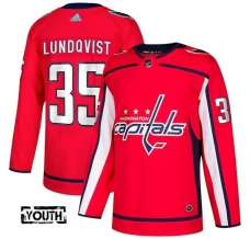 Lasten Washington Capitals Henrik Lundqvist 35 Pelipaita Punainen Authentic