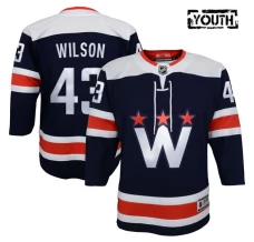 Lasten Washington Capitals Tom Wilson 43 Pelipaita 2020-21 Navy Premier Vaihtoehtoinen