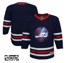 Lasten Winnipeg Jets Blank Pelipaita 2021-22 Navy Premier Vaihtoehtoinen