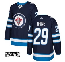 Lasten Winnipeg Jets Patrik Laine 29 Pelipaita Navy Authentic