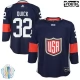 Lasten Yhdysvallat Jonathan Quick 32 Pelipaita 2016 World Cup of Hockey Navy Authentic