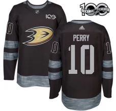 Miesten Anaheim Ducks Corey Perry 10 Pelipaita 1917-2017 100th Anniversary Patch Musta Authentic