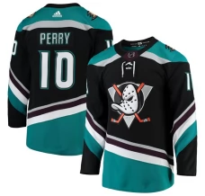 Miesten Anaheim Ducks Corey Perry 10 Pelipaita 2018-19 Musta Teal Authentic