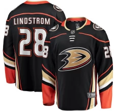 Miesten Anaheim Ducks Gustav Lindstrom 28 Pelipaita Musta Premier Breakaway Koti