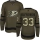 Miesten Anaheim Ducks Jakob Silfverberg 33 Pelipaita Camo Green Authentic