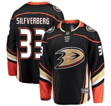 Miesten Anaheim Ducks Jakob Silfverberg 33 Pelipaita Musta Breakaway Koti