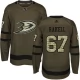Miesten Anaheim Ducks Rickard Rakell 67 Pelipaita Camo Green Authentic