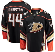 Miesten Anaheim Ducks Ross Johnston 44 Pelipaita Musta Premier Breakaway Koti