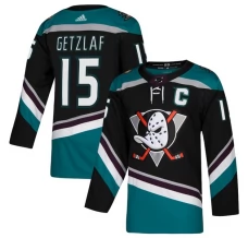 Miesten Anaheim Ducks Ryan Getzlaf 15 Pelipaita 2018-19 Captain Patch Musta Teal Authentic