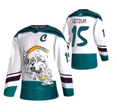 Miesten Anaheim Ducks Ryan Getzlaf 15 Pelipaita 2020-21 Reverse Retro Valkoinen Authentic