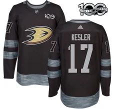 Miesten Anaheim Ducks Ryan Kesler 17 Pelipaita 1917-2017 100th Anniversary Patch Musta Authentic
