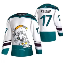 Miesten Anaheim Ducks Ryan Kesler 17 Pelipaita 2020-21 Reverse Retro Valkoinen Authentic